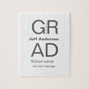 Puzzle Typographie moderne graduation simple minimum c