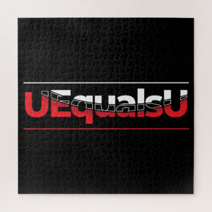 Puzzle UEqualsU VIH Typographie indétectable Art