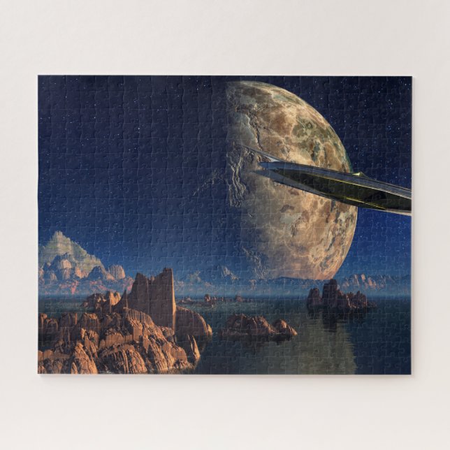 Puzzle UFO-Étranger Paysage Mondial-Scifi (Horizontal)