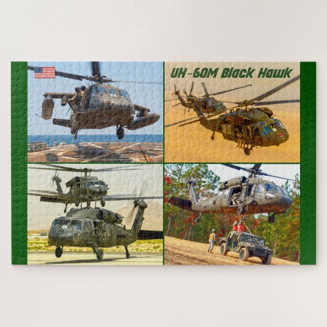 Puzzle UH-60M NOIR HAWK (20x30 POUCES) (Horizontal)