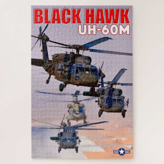 Puzzle UH-60M NOIR HAWK (20x30 POUCES) (Vertical)