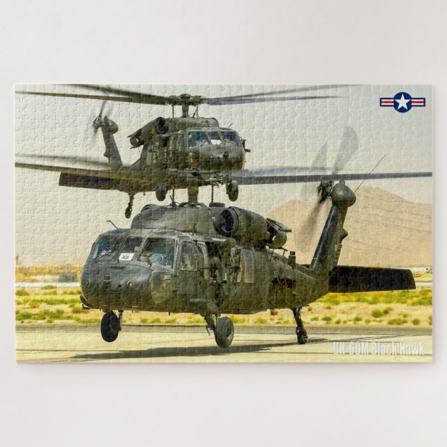 Puzzle UH-60M NOIR HAWK (20x30 POUCES) (Horizontal)