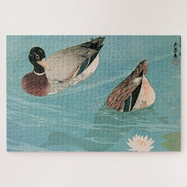 Puzzle Ukiyoe [Goyo] Canards (Horizontal)
