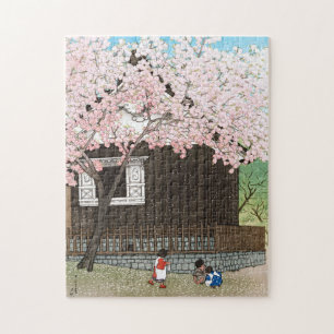 Puzzle ukiyoe - hasui - C01 - Colline Atagoyama au printe