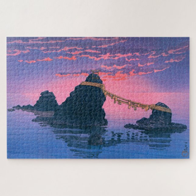 Puzzle ukiyoe - hasui - No.25 Les deux rochers de ... (Horizontal)