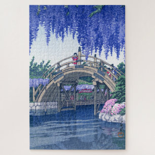 Puzzle ukiyoe - hasui - No.34 Wisteria à Kameido -  