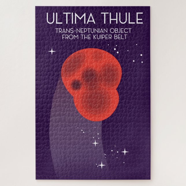 Puzzle Ultima Thule Keiper Belt art spatial (Vertical)