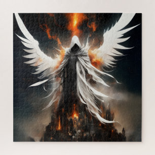 Puzzle Un ange blanc, une femelle, domine un destroye