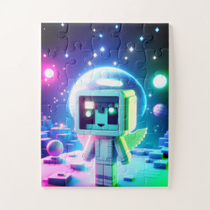 Puzzle Un astronaute dans l'espace 30 grandes pièces sur