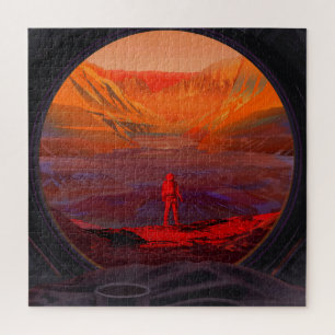 Puzzle Un Astronaute Sur Mars