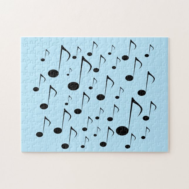 Puzzle Un bon nombre de notes musicales (Horizontal)