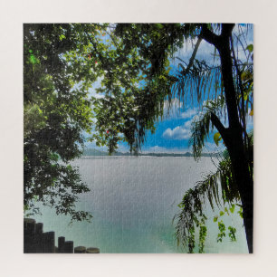Puzzle Un bord de lac serein