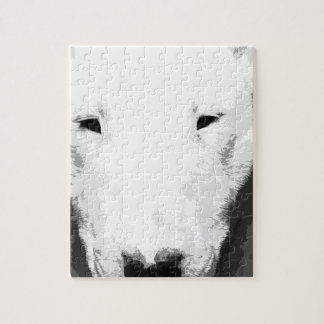 Puzzle Un bull-terrier noir et blanc