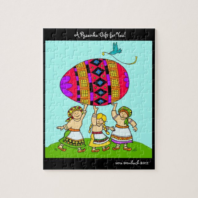 Puzzle Un cadeau Pysanka pour vous L'art populaire ukrain (Vertical)