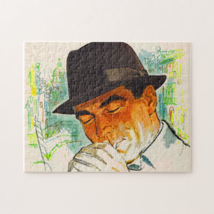 Puzzle Un casquette de Stetson allume une cigarette