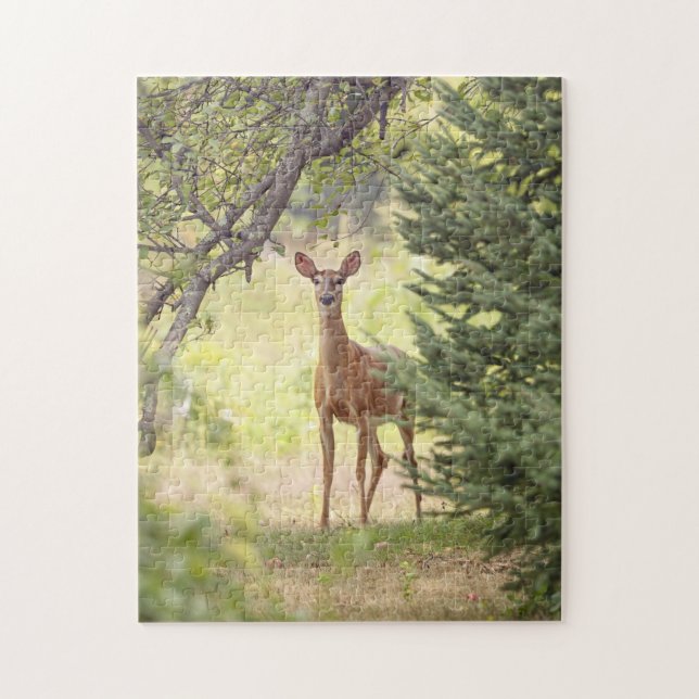 Puzzle Un cerf solitaire  (Vertical)
