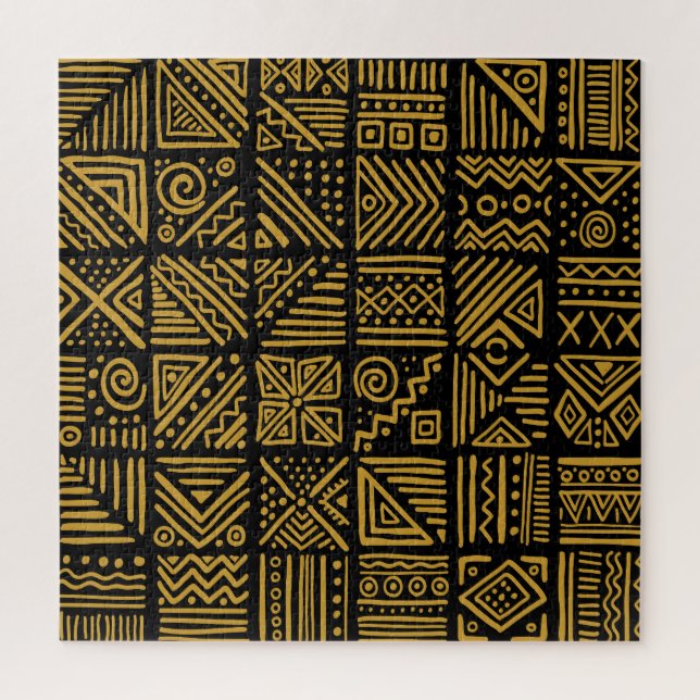 Puzzle Un clash africain : une tribu ethnique sans coutur (Vertical)