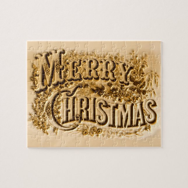 Puzzle Un Currier et Ives Joyeux Noël (Horizontal)