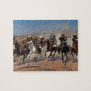 Puzzle Un Dash pour le Bois par Frederic Remington
