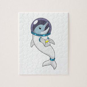 Puzzle Un dauphin en tant qu'astronaute en costume