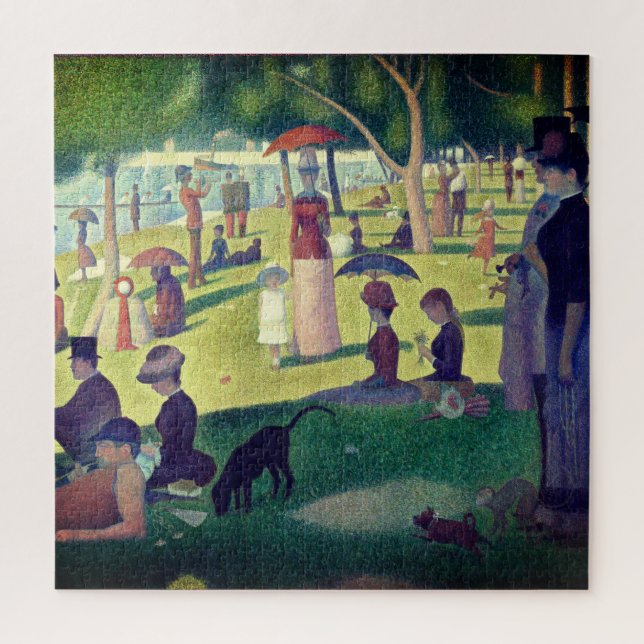 Puzzle Un dimanche après-midi sur l'île seurat la grand (Vertical)