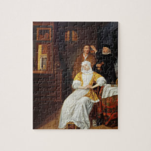 Puzzle Un docteur Visiting jeune Madame dans une chambre