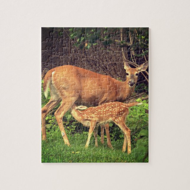 Puzzle Un doe et son père (Vertical)
