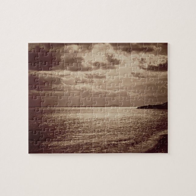 Puzzle Un effet du Sun, Normandie c.1857 (photo de sépia (Horizontal)