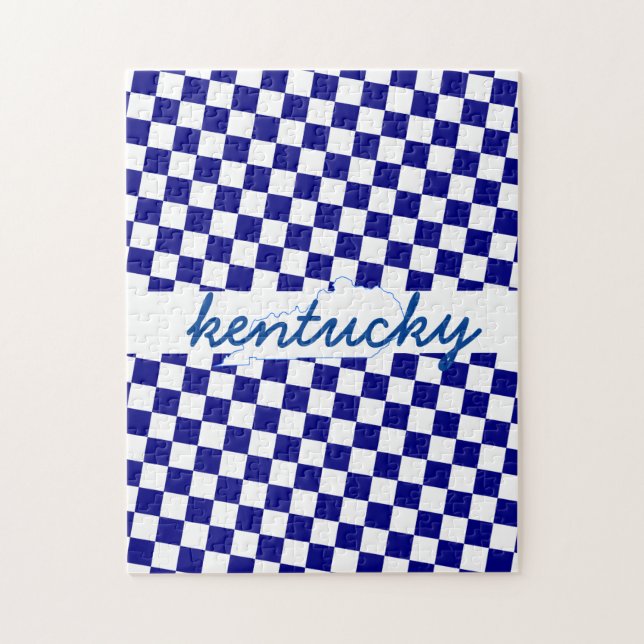 Puzzle Un fan du Kentucky Wildcat au mystère bleu (Vertical)