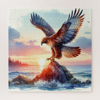 Puzzle Un faucon en mer