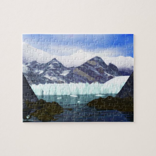 Puzzle Un glacier rencontre la mer (Horizontal)