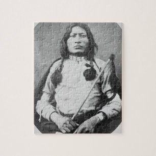 Puzzle Un guerrier de Taureau, 1882 (photo de b/w)