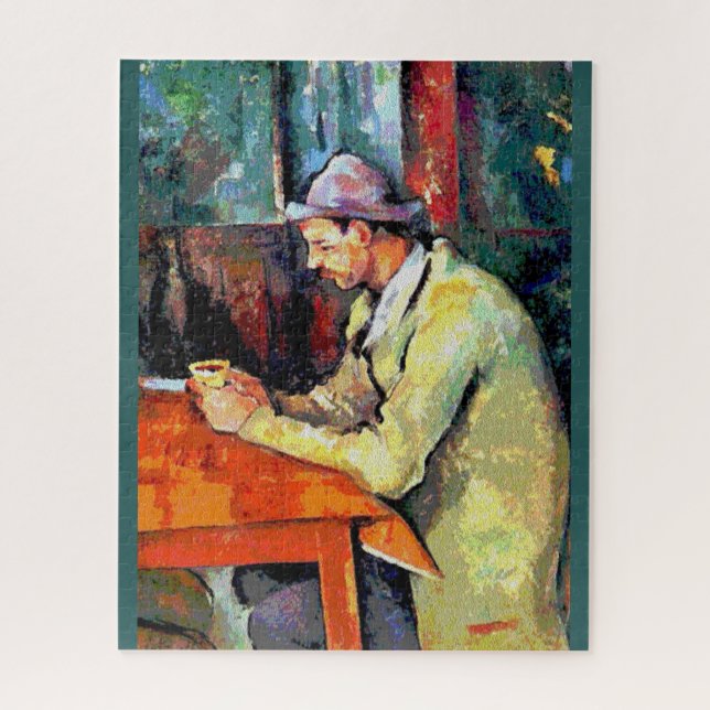 Puzzle Un homme boit du café, (Vertical)