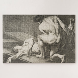 Puzzle Un homme levant les pattes d'un autre homme