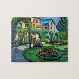 Puzzle Un jardin, Gartenbild par August Macke, Art vintag