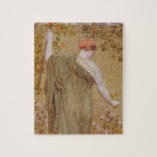 Puzzle Un jardin par Albert Joseph Moore, Portrait vintag