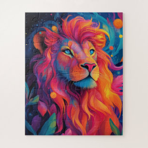 Puzzle Un lion majestueux