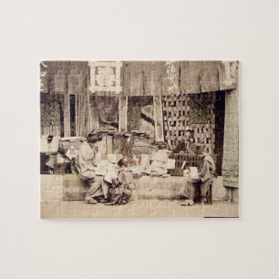 Puzzle Un magasin japonais de tissu, c.1890 (phot coloré