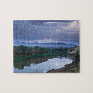 Puzzle Un matin orageux, avec des nuages menaçants