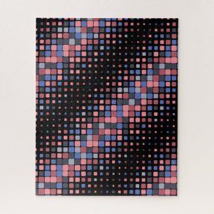 Puzzle Un Motif noir coloré, un mal difficile au hasard