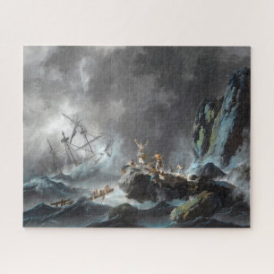 Puzzle Un naufrage dans une tempête 1872