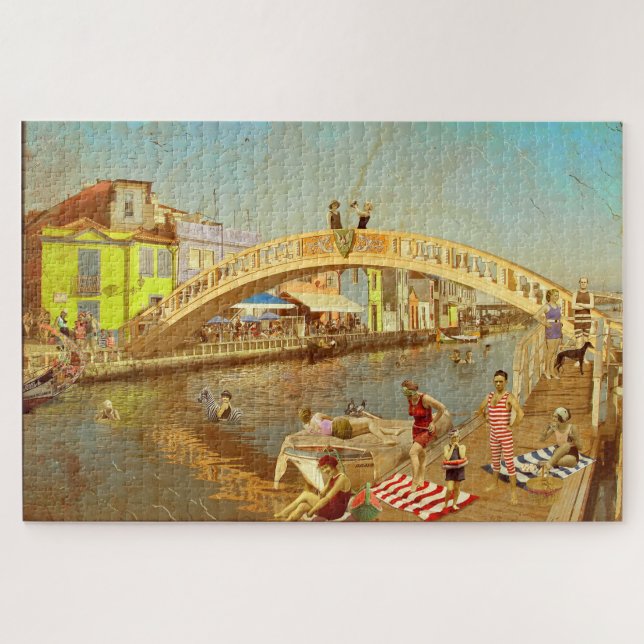 Puzzle Un Ponte dos Carcavelos. Aveiro (Portugal) (Horizontal)