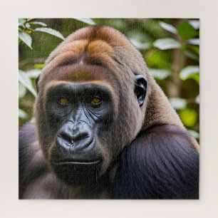 Puzzle Un portrait en gros plan d'un gorille 