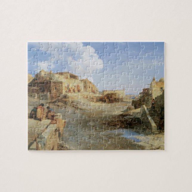 Puzzle Un Pueblo indien, Laguna, Nouveau-Mexique par Mora (Horizontal)
