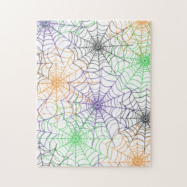 Puzzle Un simple Motif Web d'Halloween Spider (Vertical)