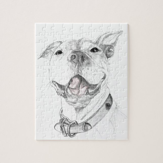 Puzzle Un sourire de pitbull (Vertical)