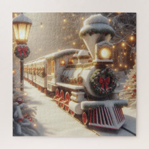 Puzzle Un train de Noël magique pour Wonderland