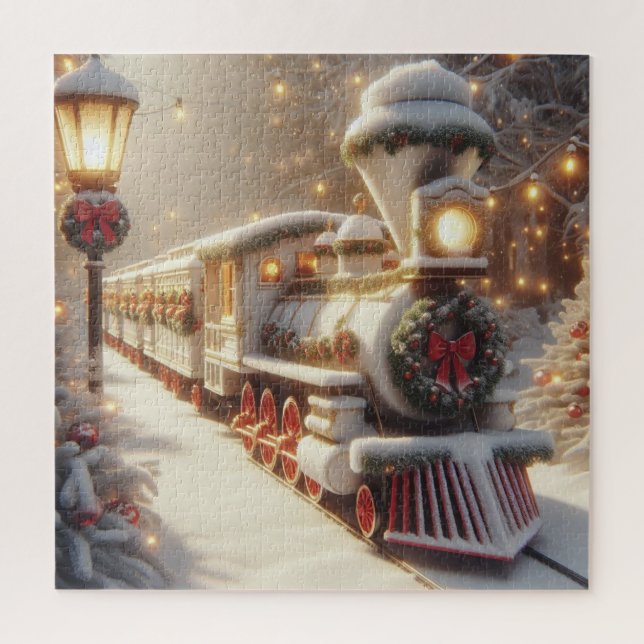 Puzzle Un train de Noël magique pour Wonderland (Vertical)