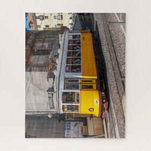 Puzzle Un tramway jaune emblématique, Lisbonne, Portugal
