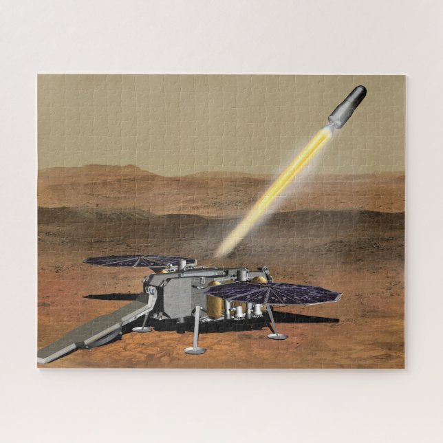Puzzle Un Véhicule Mars Ascent A Été Lancé Depuis Mars. (Horizontal)